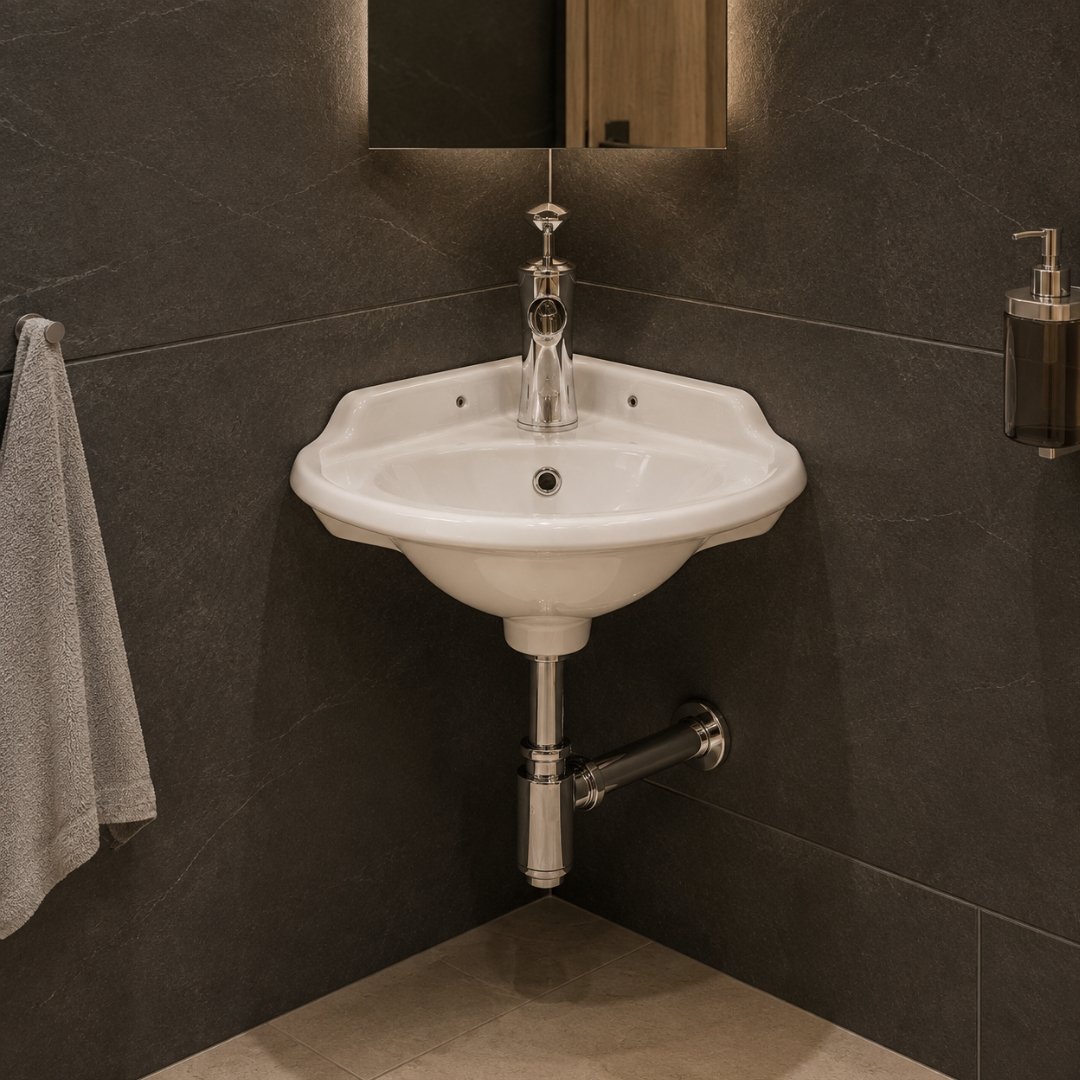 CORNER 16 Wall Hung Basin Wash Basin - My Home Studio
